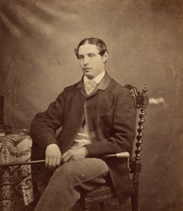 Portræt af en mand, ca. 1855 (foto) af British Photographer