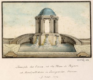 En række skitser, udsigter i Storbritannien, kontinentet og Amerika 1772-1778 (akvarel) af British School