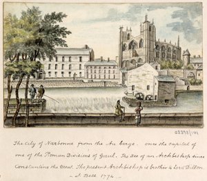 En række skitser, udsigter i Storbritannien, kontinentet og Amerika 1772-1778 (akvarel) af British School