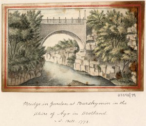 En række skitser, udsigter i Storbritannien, kontinentet og Amerika 1772-1778 (akvarel) af British School
