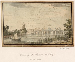 En række skitser, udsigter i Storbritannien, kontinentet og Amerika 1772-1778 (akvarel) af British School