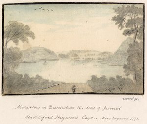 En række skitser, udsigter i Storbritannien, kontinentet og Amerika 1772-1778 (akvarel) af British School