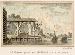 En række skitser, udsigter i Storbritannien, kontinentet og Amerika 1772-1778 (akvarel) af British School