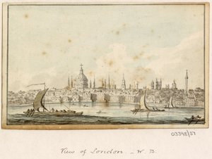 En række skitser, udsigter i Storbritannien, kontinentet og Amerika 1772-1778 (akvarel) af British School