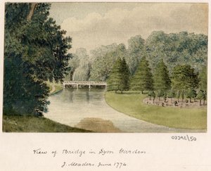 En række skitser, udsigter i Storbritannien, kontinentet og Amerika 1772-1778 (akvarel) af British School