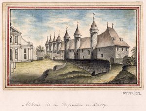 En række skitser, udsigter i Storbritannien, kontinentet og Amerika 1772-1778 (akvarel) af British School