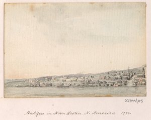 En række skitser, udsigter i Storbritannien, kontinentet og Amerika 1772-1778 (akvarel) af British School