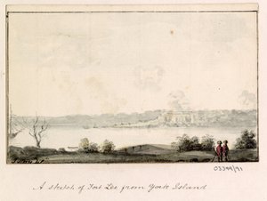 En række skitser, udsigter i Storbritannien, kontinentet og Amerika 1772-1778 (akvarel) af British School