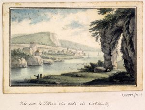En række skitser, udsigter i Storbritannien, kontinentet og Amerika 1772-1778 (akvarel) af British School