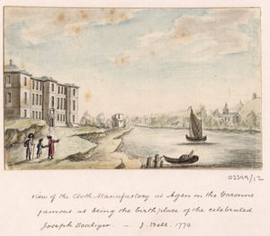 En række skitser, udsigter i Storbritannien, kontinentet og Amerika 1772-1778 (akvarel) af British School