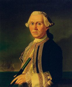 Kaptajn James Ferguson (1723-1793) af British School
