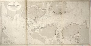 Det Kinesiske Hav SINGAPORE STRAIT Af Staff Commander JW Reed Navg Lieuts TH Tizard ... Assisteret af officerer fra HMS Rifleman 1865-69 af British School