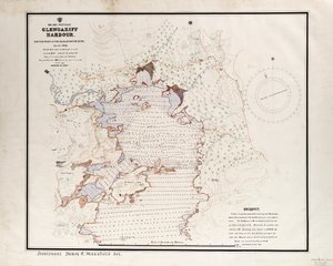Irland - Vestkysten, Glengariff Harbour. Opmålt af den kvalificerende klasse på navigationsskolen i september-oktober 1912. af British School