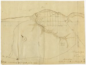 Kort over Yorktown, Virginia, oktober 1781