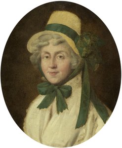 Portræt af Hannah More, ca. 1800 (olie på pap) af British School