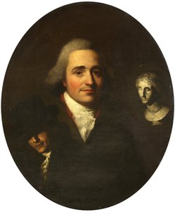 Portræt af en billedhugger, ca. 1765 (olie på lærred) af British School