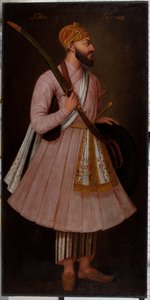 Sidde Sazuze (olie på lærred) af British School