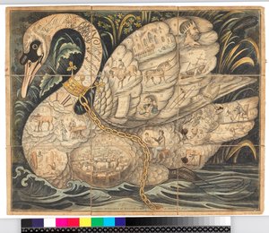 The Noble game of the Swan: Spilleplade med 19 rum