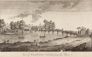 Udsigt over Hampton Court fra floden af British School