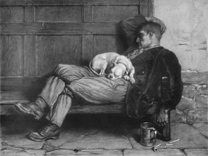 Lad sovende hunde ligge!, 1880, 1912
