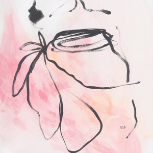 Blid lyserød blomst