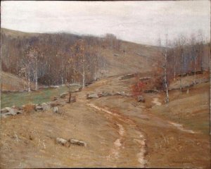 November Hillsides (olie på lærred)