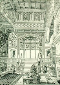 Hall og trappe, fra 