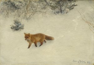 Ræven, 1893 af Bruno Andreas Liljefors