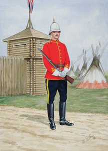 Konstabel i det nordvestlige ridende politi i 1880