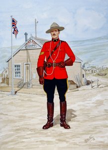 Korporal i det nordvestlige ridende politi i 1905