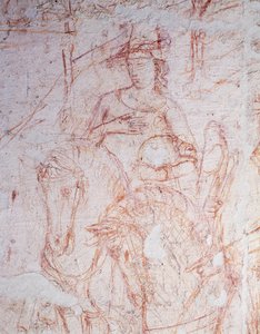 Triumph of Death, af Buonamico di Cristofano kendt som Buffalmacco (aktiv begyndelsen af det 14. århundrede), sinopia.