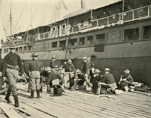 13. infanteri ved morgenmad, spansk-amerikansk krig, 11. juni 1898, 1899.