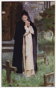 Illustration til The Cloister and The Hearth af Charles Reade (farve litho) af Byam (after) Shaw