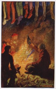 Illustration til The Cloister and The Hearth af Charles Reade (farve litho) af Byam (after) Shaw