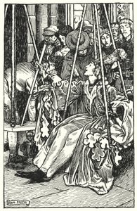 Illustration til The Cloister and The Hearth af Charles Reade (litho) af Byam (after) Shaw