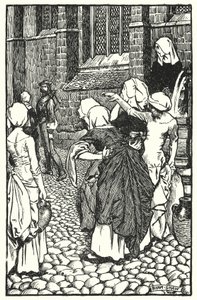 Illustration til The Cloister and The Hearth af Charles Reade (litho) af Byam (after) Shaw