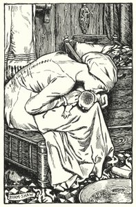 Illustration til The Cloister and The Hearth af Charles Reade (litho) af Byam (after) Shaw