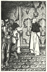 Illustration til The Cloister and The Hearth af Charles Reade (litho) af Byam (after) Shaw