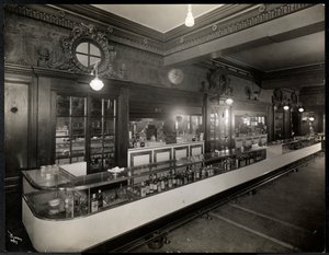 En bar på Robert Treat Hotel, Newark, New Jersey, 1916 (sølv gelatinetryk) af Byron Company
