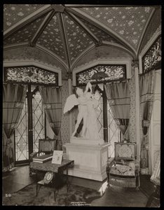 Tegnestuen i Helen Gould-ejendommen (den afdøde Jay Goulds bolig) i Tarrytown, New York, 1893-94 (sølvgelatineprint) af Byron Company