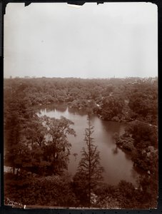 Udsigt over Central Park fra 4. sal på Plaza Hotel, 5th Avenue og 59th Street, 1907 (sølvgelatineprint) af Byron Company