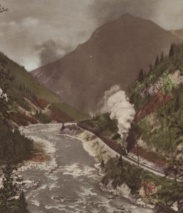 The Kicking Horse Canyon (farvefoto)
