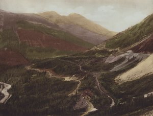 The Spiral Tunnels, Field Hill, British Columbia (farvefoto)