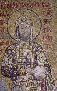 Kejser John Comnenus i Hagia Sophia (mosaik) af Byzantine