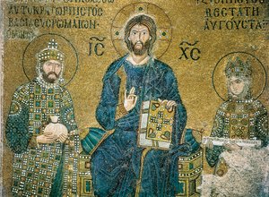 Zoe Mosaic, Hagia Sophia, Istanbul af Byzantine