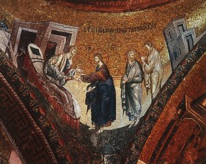 Jomfruens død (mosaik) af Byzantine Byzantine
