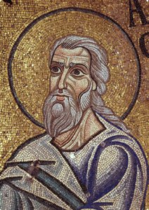 Profeten Habakkuk Detalje af indvendige mosaikker i St. Marks-basilikaen, 1100-tallet af Byzantine Byzantine