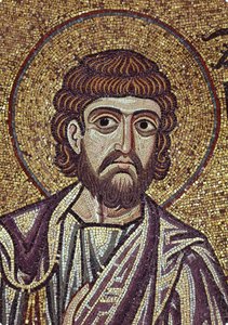 Profeten Zakarias Detalje af indvendige mosaikker i St. Marks-basilikaen, 1100-tallet af Byzantine Byzantine
