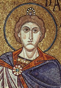 Profeten Daniel Detalje af interiørmosaikker i St. Marks-basilikaen, 1100-tallet af Byzantine Byzantine