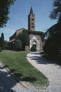 Kirkens facade af Byzantine School
